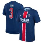maillot domicile match psg nike dri-fit adv 2425 avec flocage dunn 3 Série | Maillots et Vêtements PSG Exclusifs sur PSG Shop