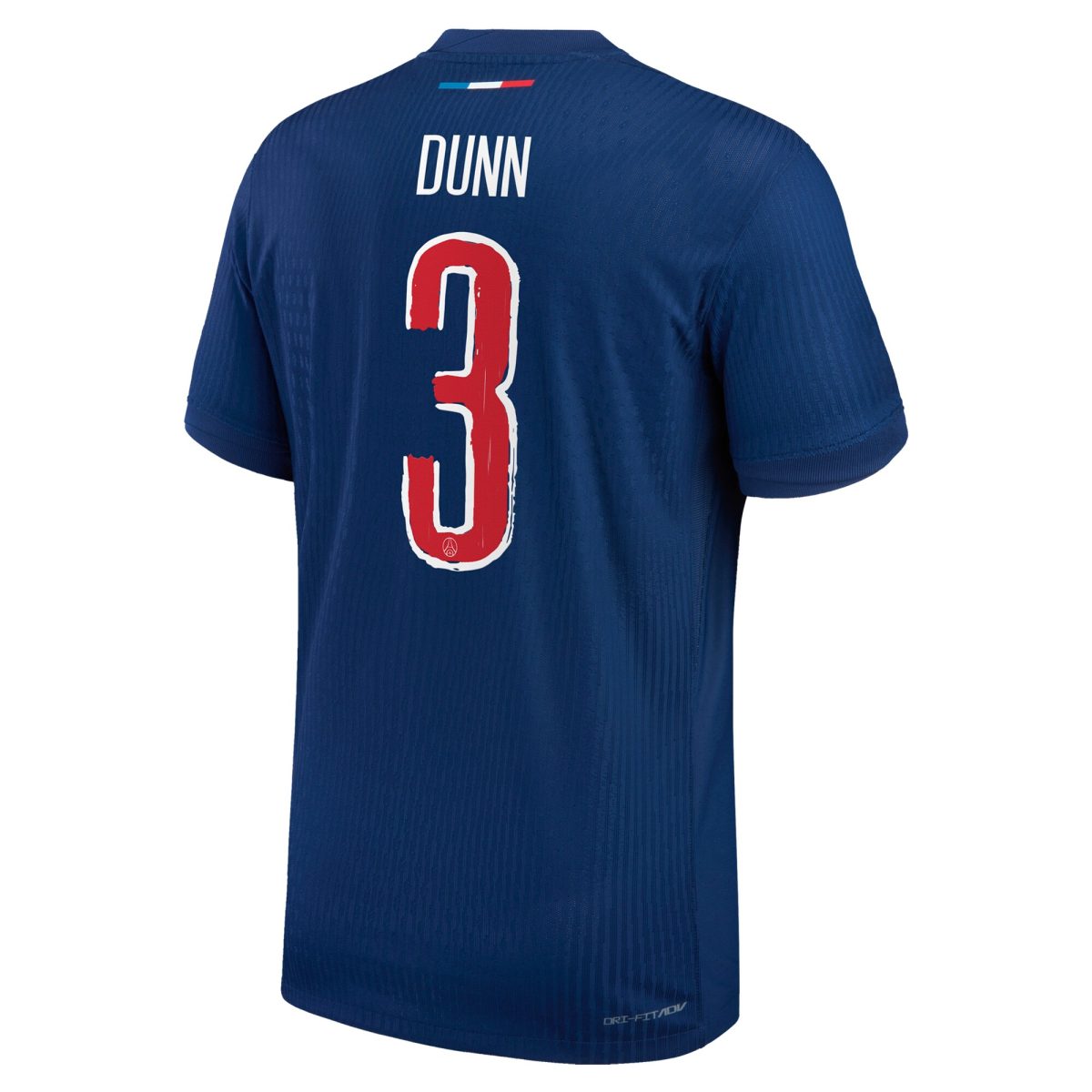 maillot domicile match psg nike dri-fit adv 2425 avec flocage dunn 3 Série | Maillots et Vêtements PSG Exclusifs sur PSG Shop