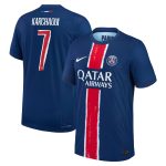 maillot domicile match psg nike dri-fit adv 2425 avec flocage karchaoui 7 Série | Maillots et Vêtements PSG Exclusifs sur PSG Shop