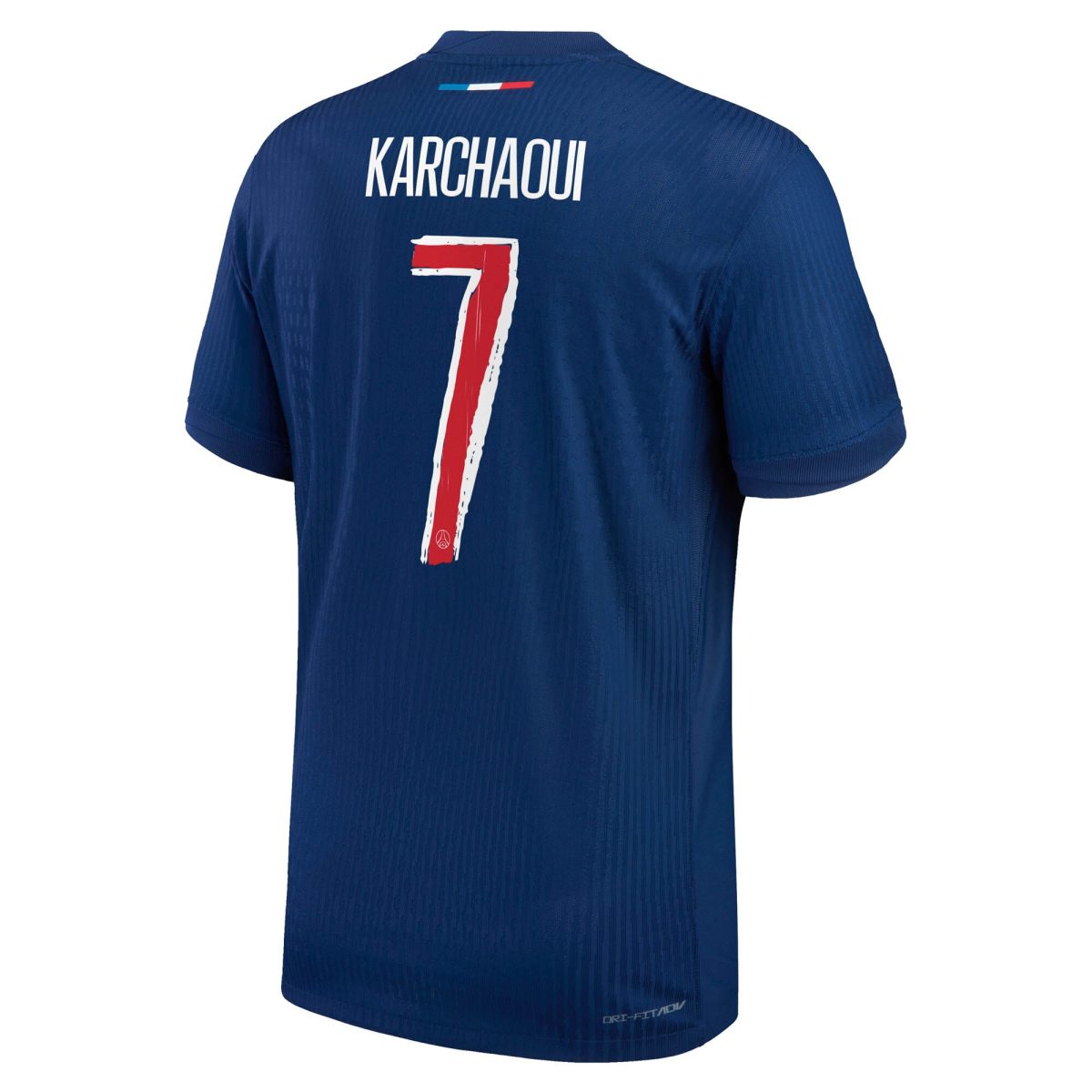 maillot domicile match psg nike dri-fit adv 2425 avec flocage karchaoui 7 Série | Maillots et Vêtements PSG Exclusifs sur PSG Shop
