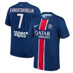 maillot domicile match psg nike dri-fit adv 2425 avec flocage kvaratskhelia 7 Série | Maillots et Vêtements PSG Exclusifs sur PSG Shop