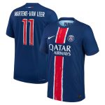 maillot domicile match psg nike dri-fit adv 2425 avec flocage martens-van leer 11 Série | Maillots et Vêtements PSG Exclusifs sur PSG Shop
