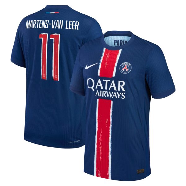 maillot domicile match psg nike dri-fit adv 2425 avec flocage martens-van leer 11 Série | Maillots et Vêtements PSG Exclusifs sur PSG Shop