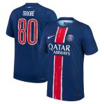 maillot domicile match psg nike dri-fit adv 2425 avec flocage traore 80 Série | Maillots et Vêtements PSG Exclusifs sur PSG Shop