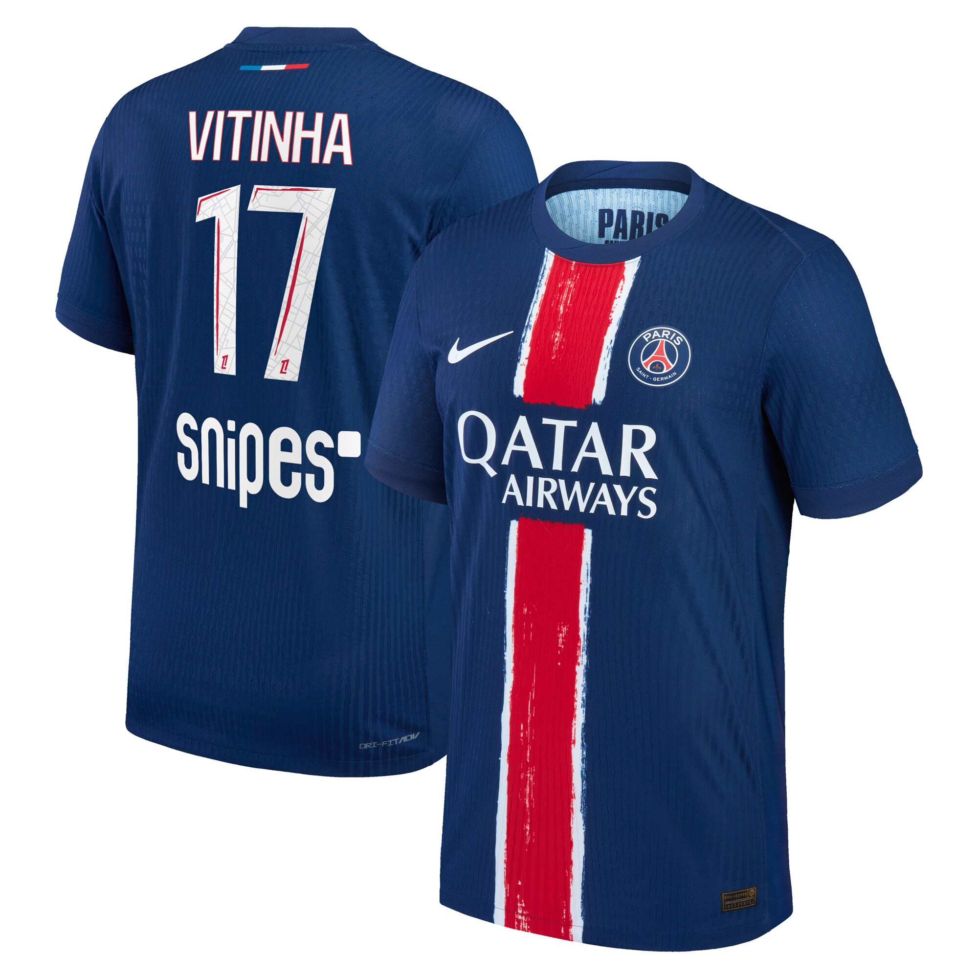 maillot domicile match psg nike dri-fit adv 2425 avec flocage vitinha 17 Série | Maillots et Vêtements PSG Exclusifs sur PSG Shop
