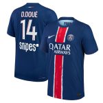 maillot domicile match psg nike dri-fit adv 2425 – enfant avec flocage d.doue 14 Série | Maillots et Vêtements PSG Exclusifs sur PSG Shop