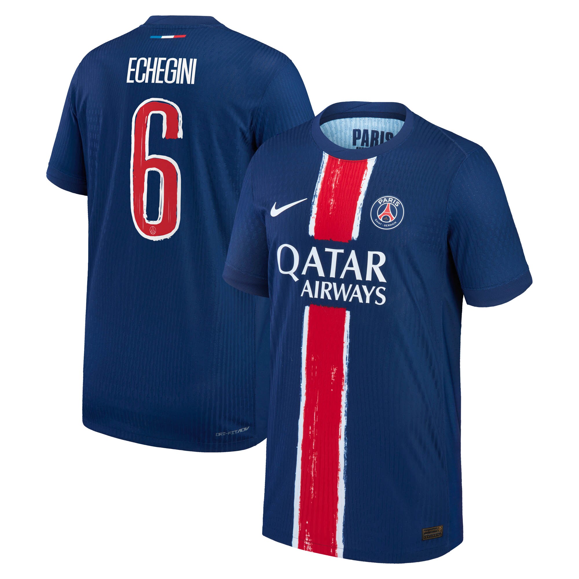 maillot domicile match psg nike dri-fit adv 2425 – enfant avec flocage echegini 6 Série | Maillots et Vêtements PSG Exclusifs sur PSG Shop
