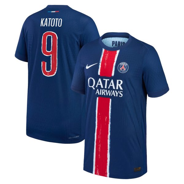 maillot domicile match psg nike dri-fit adv 2425 – enfant avec flocage katoto 9 Série | Maillots et Vêtements PSG Exclusifs sur PSG Shop