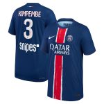 maillot domicile match psg nike dri-fit adv 2425 – enfant avec flocage kimpembe 3 Série | Maillots et Vêtements PSG Exclusifs sur PSG Shop