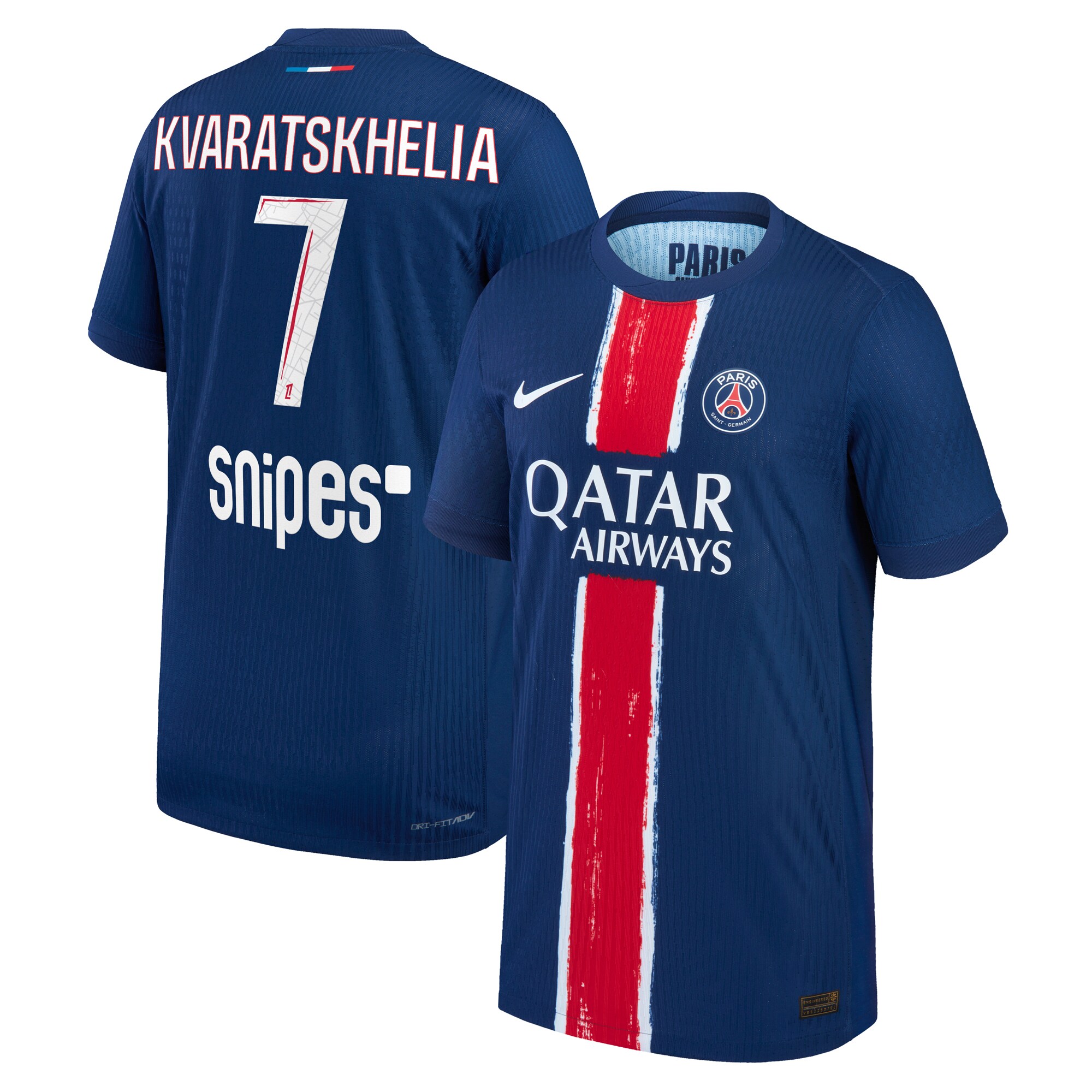 maillot domicile match psg nike dri-fit adv 2425 – enfant avec flocage kvaratskhelia 7 Série | Maillots et Vêtements PSG Exclusifs sur PSG Shop