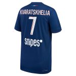 maillot domicile match psg nike dri-fit adv 2425 – enfant avec flocage kvaratskhelia 7 Série | Maillots et Vêtements PSG Exclusifs sur PSG Shop