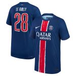 maillot domicile match psg nike dri-fit adv 2425 – enfant avec flocage le guilly 28 Série | Maillots et Vêtements PSG Exclusifs sur PSG Shop