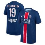 maillot domicile match psg nike dri-fit adv 2425 – enfant avec flocage lee kang in 19 Série | Maillots et Vêtements PSG Exclusifs sur PSG Shop