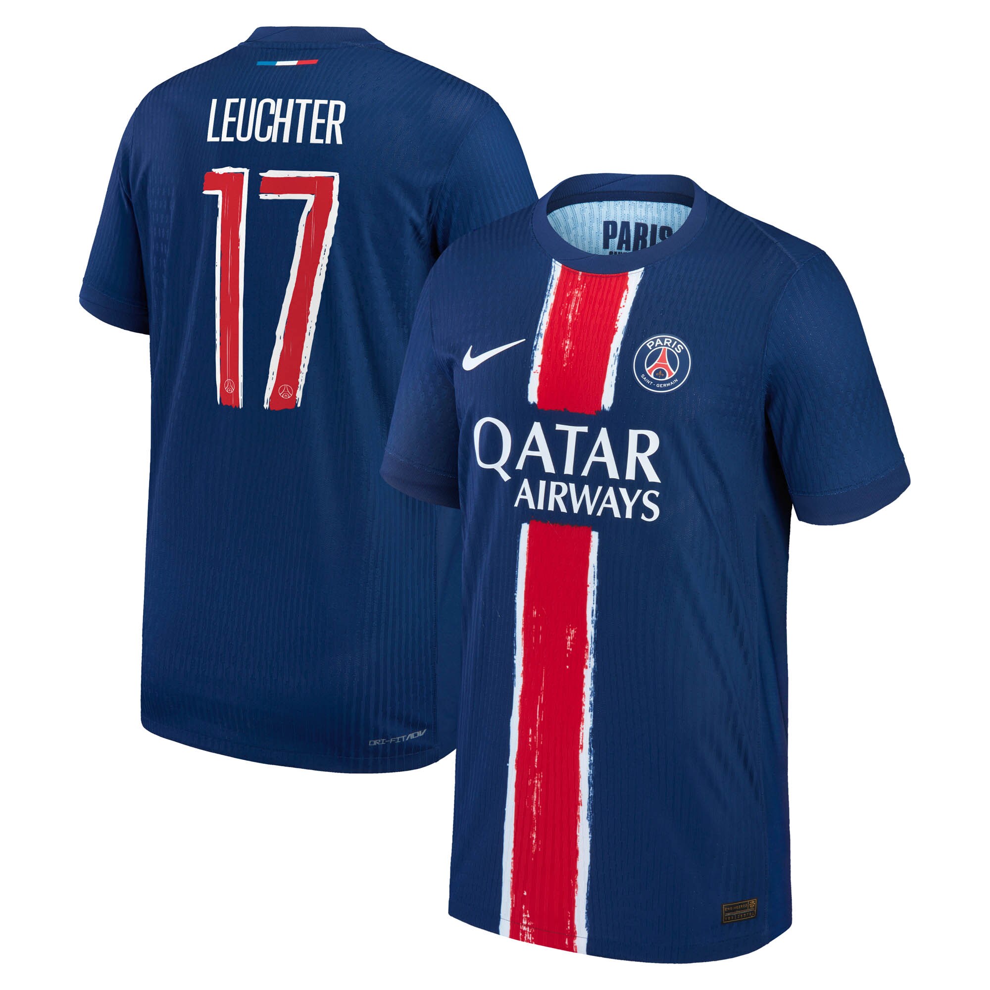 maillot domicile match psg nike dri-fit adv 2425 – enfant avec flocage leuchter 17 Série | Maillots et Vêtements PSG Exclusifs sur PSG Shop