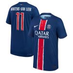 maillot domicile match psg nike dri-fit adv 2425 – enfant avec flocage martens-van leer 11 Série | Maillots et Vêtements PSG Exclusifs sur PSG Shop