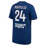 maillot domicile match psg nike dri-fit adv 2425 – enfant avec flocage mayulu 24 Série | Maillots et Vêtements PSG Exclusifs sur PSG Shop