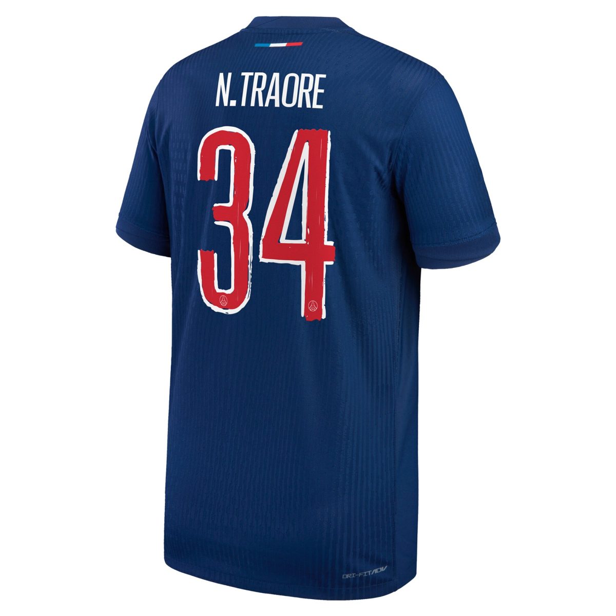 maillot domicile match psg nike dri-fit adv 2425 – enfant avec flocage n.traore 34 Série | Maillots et Vêtements PSG Exclusifs sur PSG Shop