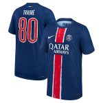 maillot domicile match psg nike dri-fit adv 2425 – enfant avec flocage traore 80 Série | Maillots et Vêtements PSG Exclusifs sur PSG Shop