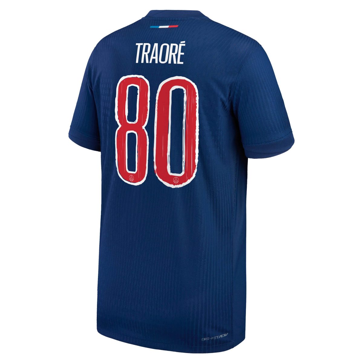 maillot domicile match psg nike dri-fit adv 2425 – enfant avec flocage traore 80 Série | Maillots et Vêtements PSG Exclusifs sur PSG Shop