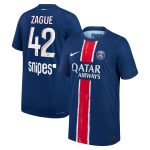 maillot domicile match psg nike dri-fit adv 2425 – enfant avec flocage zague 42 Série | Maillots et Vêtements PSG Exclusifs sur PSG Shop