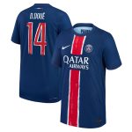 maillot domicile match psg nike dri-fit adv 2425 – enfant – flocage coupe d.doue 14 Série | Maillots et Vêtements PSG Exclusifs sur PSG Shop