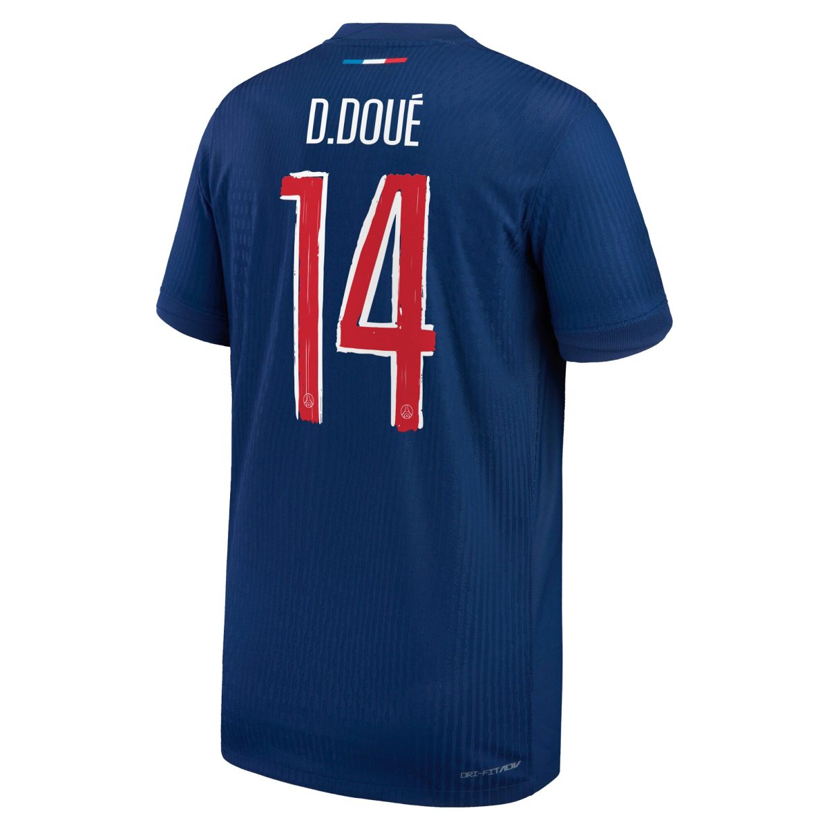 maillot domicile match psg nike dri-fit adv 2425 – enfant – flocage coupe d.doue 14 Série | Maillots et Vêtements PSG Exclusifs sur PSG Shop