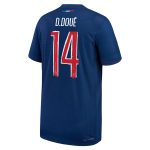 maillot domicile match psg nike dri-fit adv 2425 – enfant – flocage coupe d.doue 14 Série | Maillots et Vêtements PSG Exclusifs sur PSG Shop