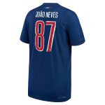 maillot domicile match psg nike dri-fit adv 2425 – enfant – flocage coupe joao neves 87 Série | Maillots et Vêtements PSG Exclusifs sur PSG Shop