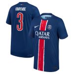 maillot domicile match psg nike dri-fit adv 2425 – enfant – flocage coupe kimpembe 3 Série | Maillots et Vêtements PSG Exclusifs sur PSG Shop