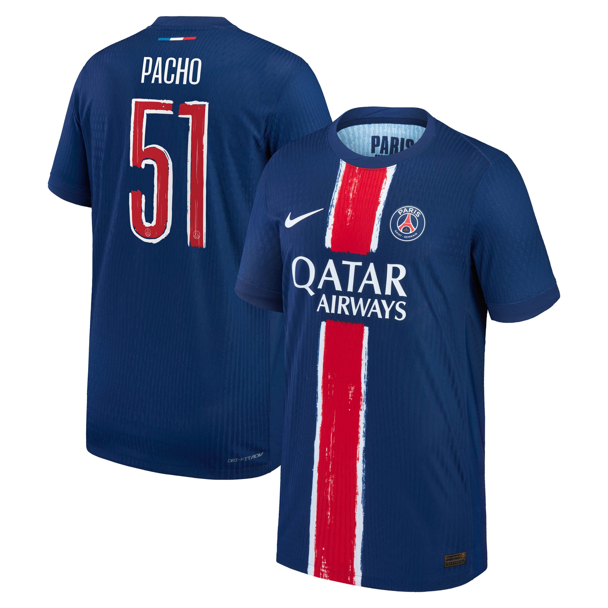 maillot domicile match psg nike dri-fit adv 2425 – enfant – flocage coupe pacho 51 Série | Maillots et Vêtements PSG Exclusifs sur PSG Shop