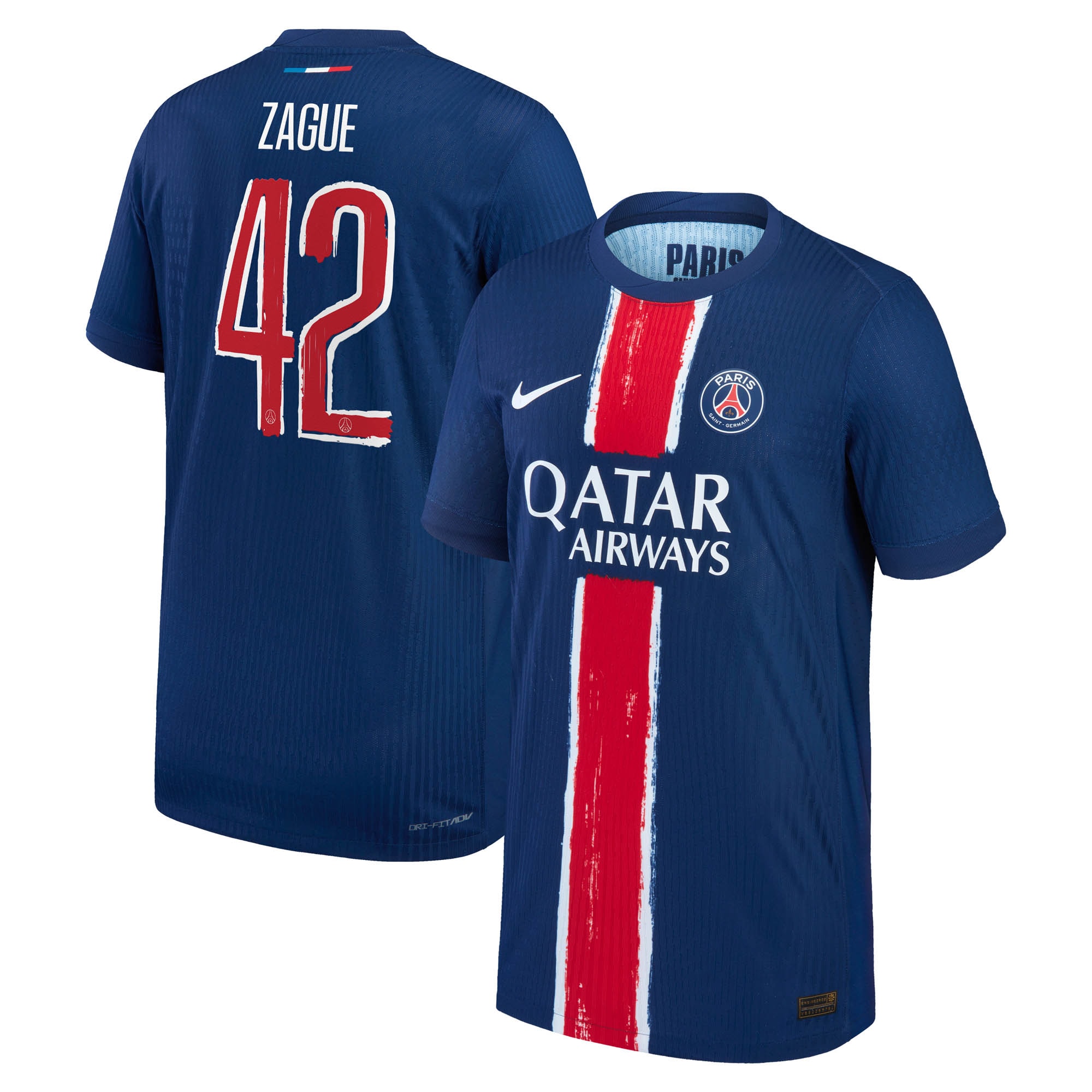 maillot domicile match psg nike dri-fit adv 2425 – enfant – flocage coupe zague 42 Série | Maillots et Vêtements PSG Exclusifs sur PSG Shop
