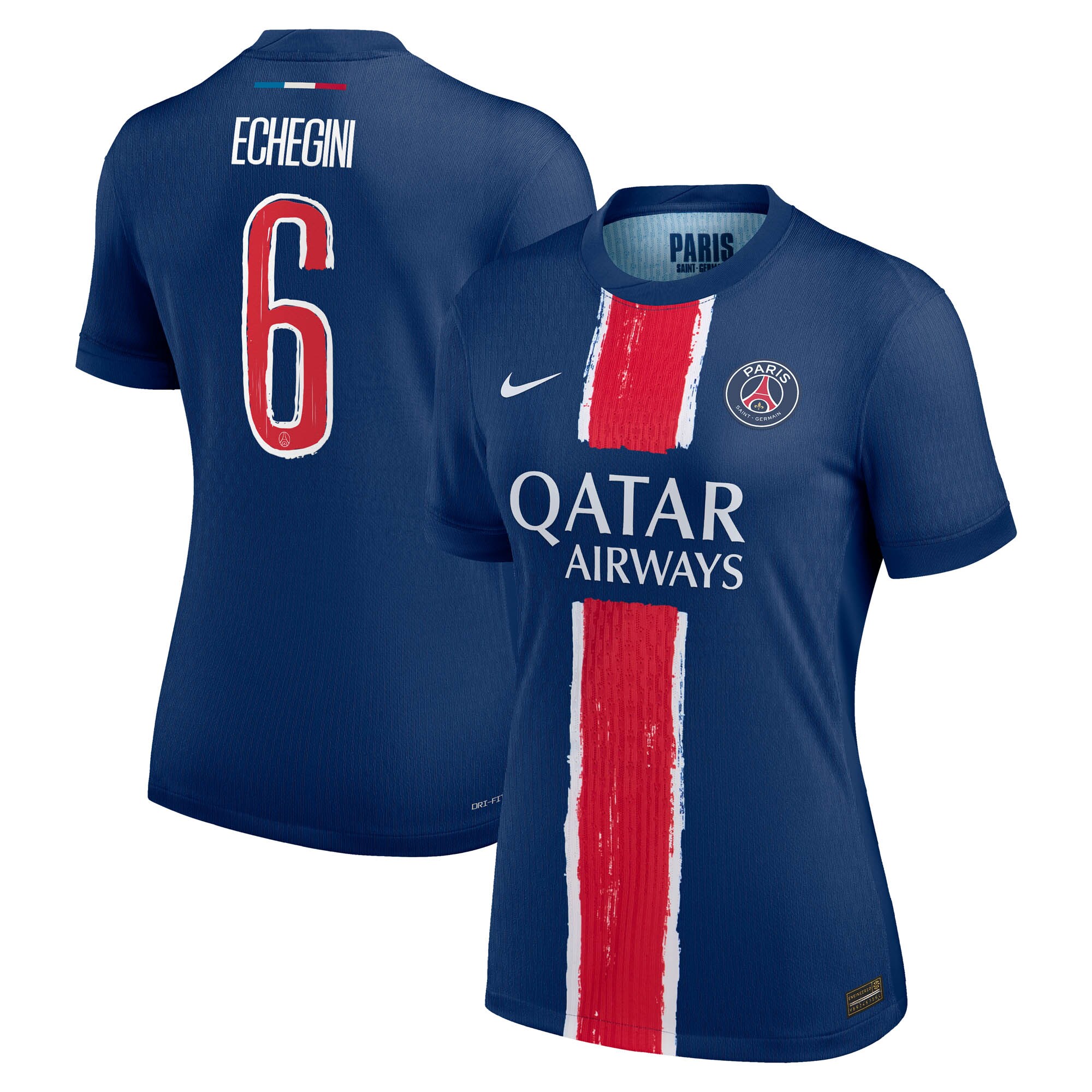 maillot domicile match psg nike dri-fit adv 2425 – femme avec flocage echegini 6 Série | Maillots et Vêtements PSG Exclusifs sur PSG Shop