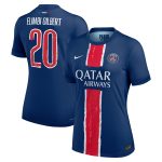 maillot domicile match psg nike dri-fit adv 2425 – femme avec flocage elimbi gilbert 20 Série | Maillots et Vêtements PSG Exclusifs sur PSG Shop