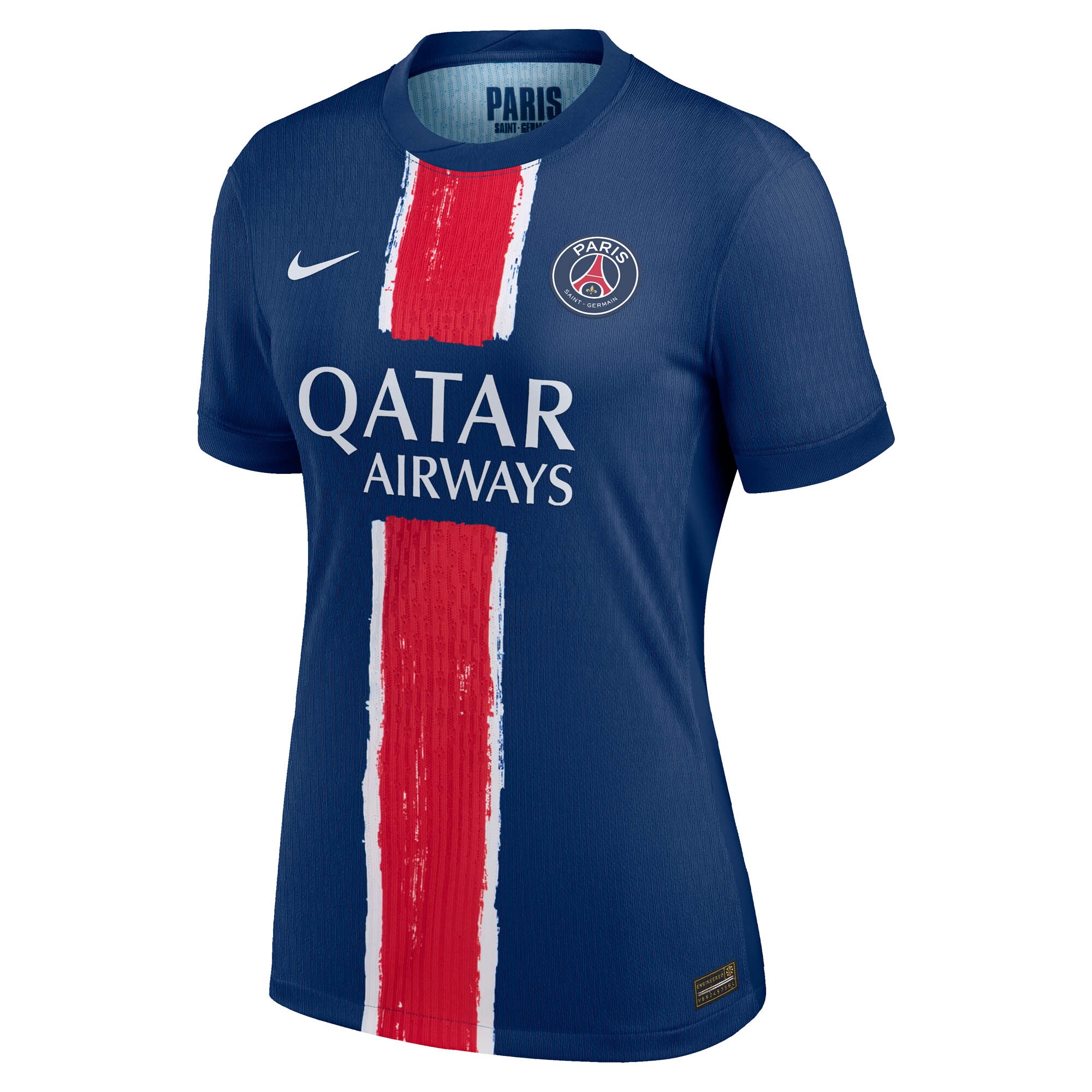 maillot domicile match psg nike dri-fit adv 2425 – femme avec flocage elimbi gilbert 20 Série | Maillots et Vêtements PSG Exclusifs sur PSG Shop