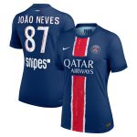 maillot domicile match psg nike dri-fit adv 2425 – femme avec flocage joao neves 87 Série | Maillots et Vêtements PSG Exclusifs sur PSG Shop