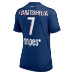 maillot domicile match psg nike dri-fit adv 2425 – femme avec flocage kvaratskhelia 7 Série | Maillots et Vêtements PSG Exclusifs sur PSG Shop