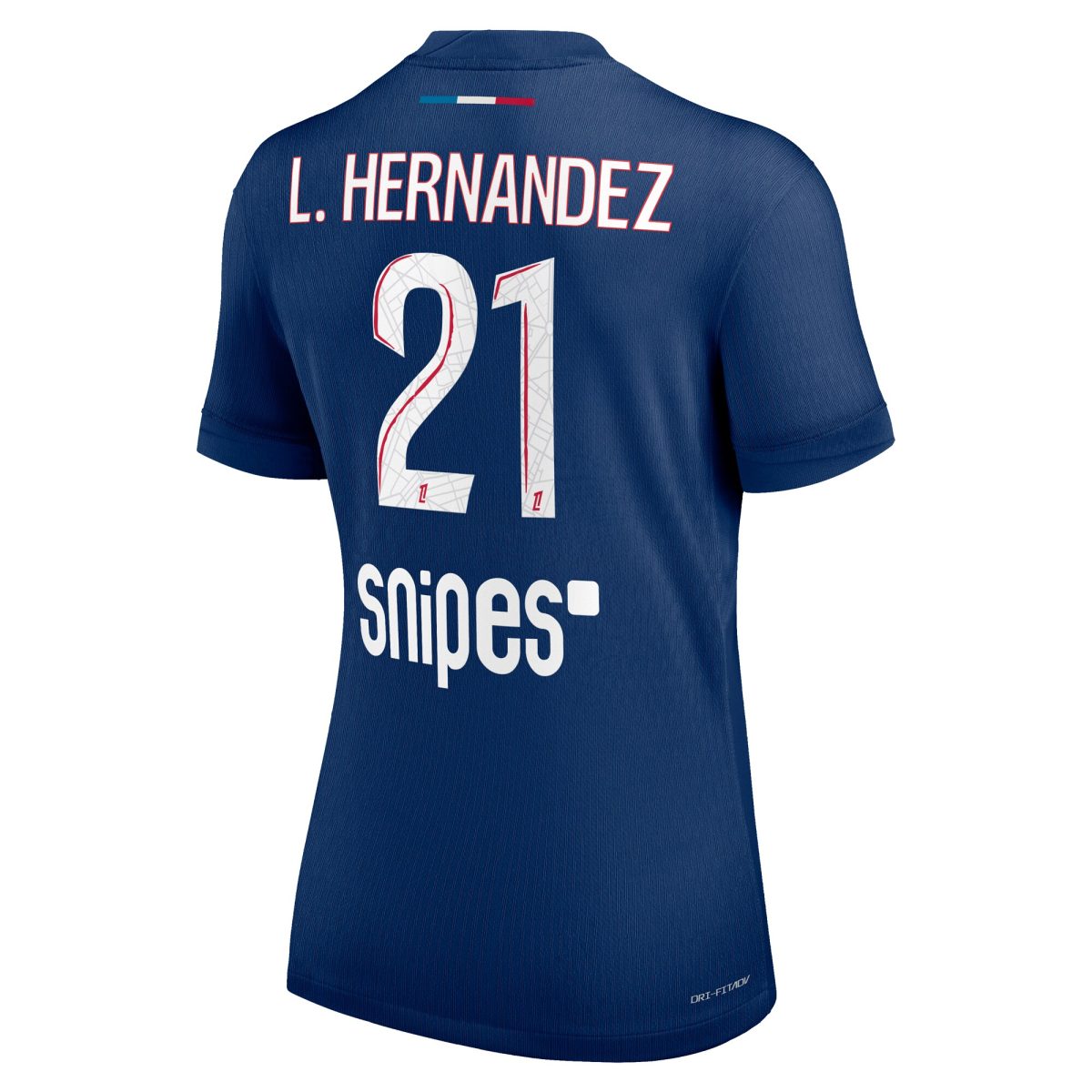 maillot domicile match psg nike dri-fit adv 2425 – femme avec flocage l.hernandez 21 Série | Maillots et Vêtements PSG Exclusifs sur PSG Shop