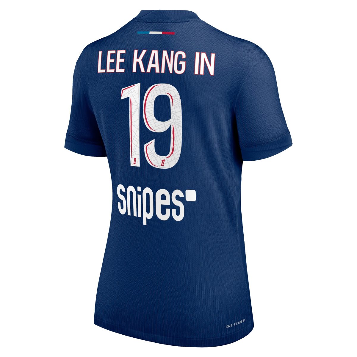 maillot domicile match psg nike dri-fit adv 2425 – femme avec flocage lee kang in 19 Série | Maillots et Vêtements PSG Exclusifs sur PSG Shop