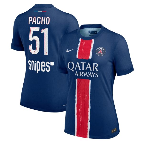 maillot domicile match psg nike dri-fit adv 2425 – femme avec flocage pacho 51 Série | Maillots et Vêtements PSG Exclusifs sur PSG Shop
