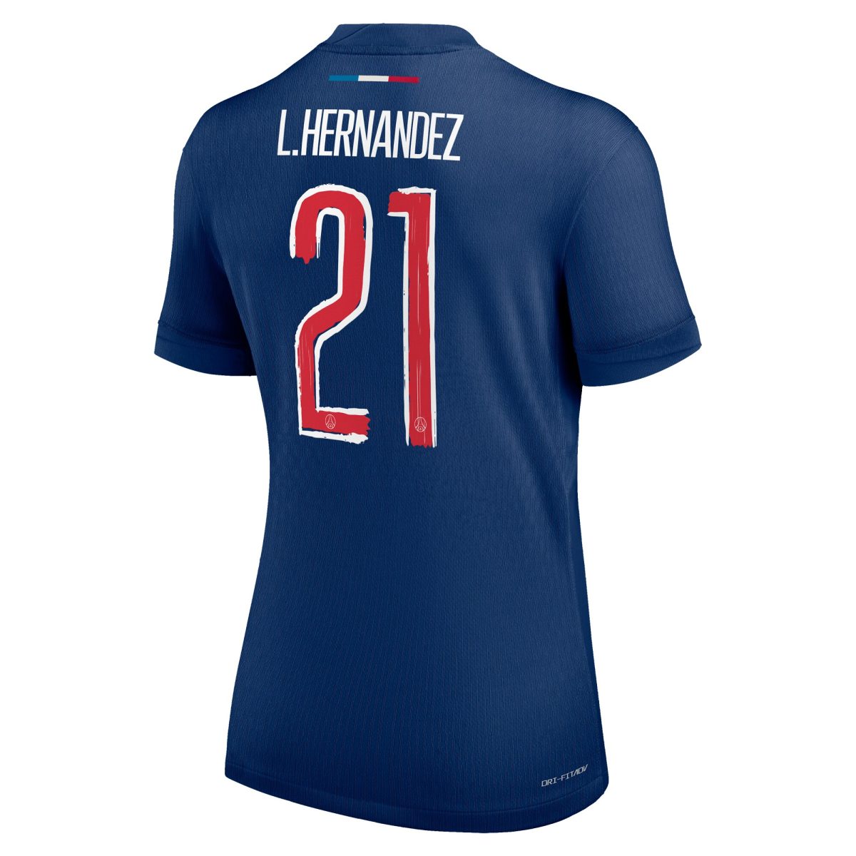 maillot domicile match psg nike dri-fit adv 2425 – femme – flocage coupe l.hernandez 21 Série | Maillots et Vêtements PSG Exclusifs sur PSG Shop