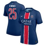 maillot domicile match psg nike dri-fit adv 2425 – femme – flocage coupe n.mendes 25 Série | Maillots et Vêtements PSG Exclusifs sur PSG Shop