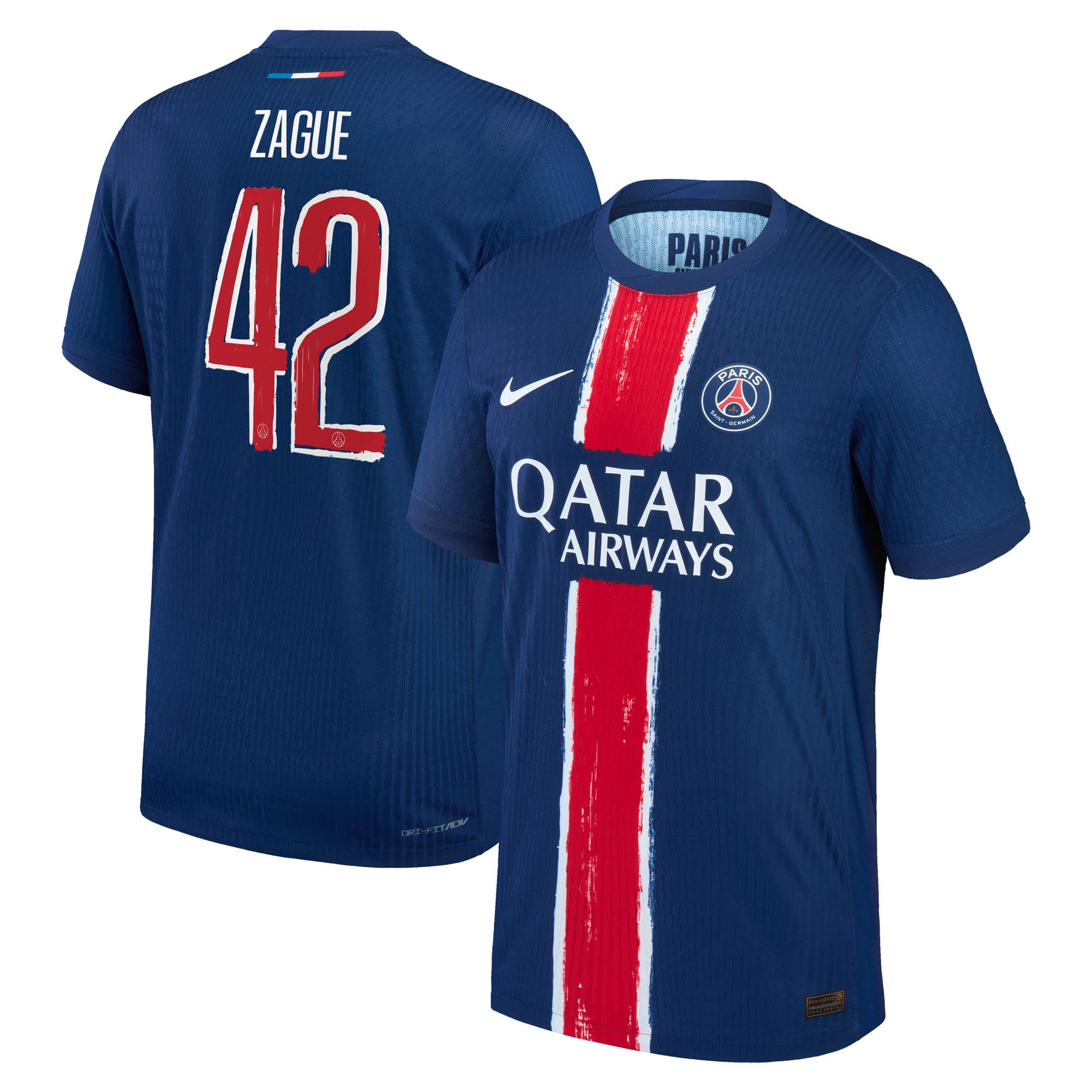 maillot domicile match psg nike dri-fit adv 2425 – flocage coupe zague 42 Série | Maillots et Vêtements PSG Exclusifs sur PSG Shop