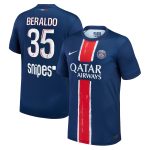 maillot domicile stadium psg nike 2425 avec flocage beraldo 35 Série | Maillots et Vêtements PSG Exclusifs sur PSG Shop