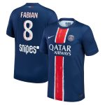 maillot domicile stadium psg nike 2425 avec flocage fabian 8 Série | Maillots et Vêtements PSG Exclusifs sur PSG Shop