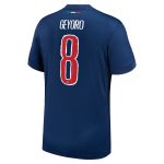 maillot domicile stadium psg nike 2425 avec flocage geyoro 8 Série | Maillots et Vêtements PSG Exclusifs sur PSG Shop