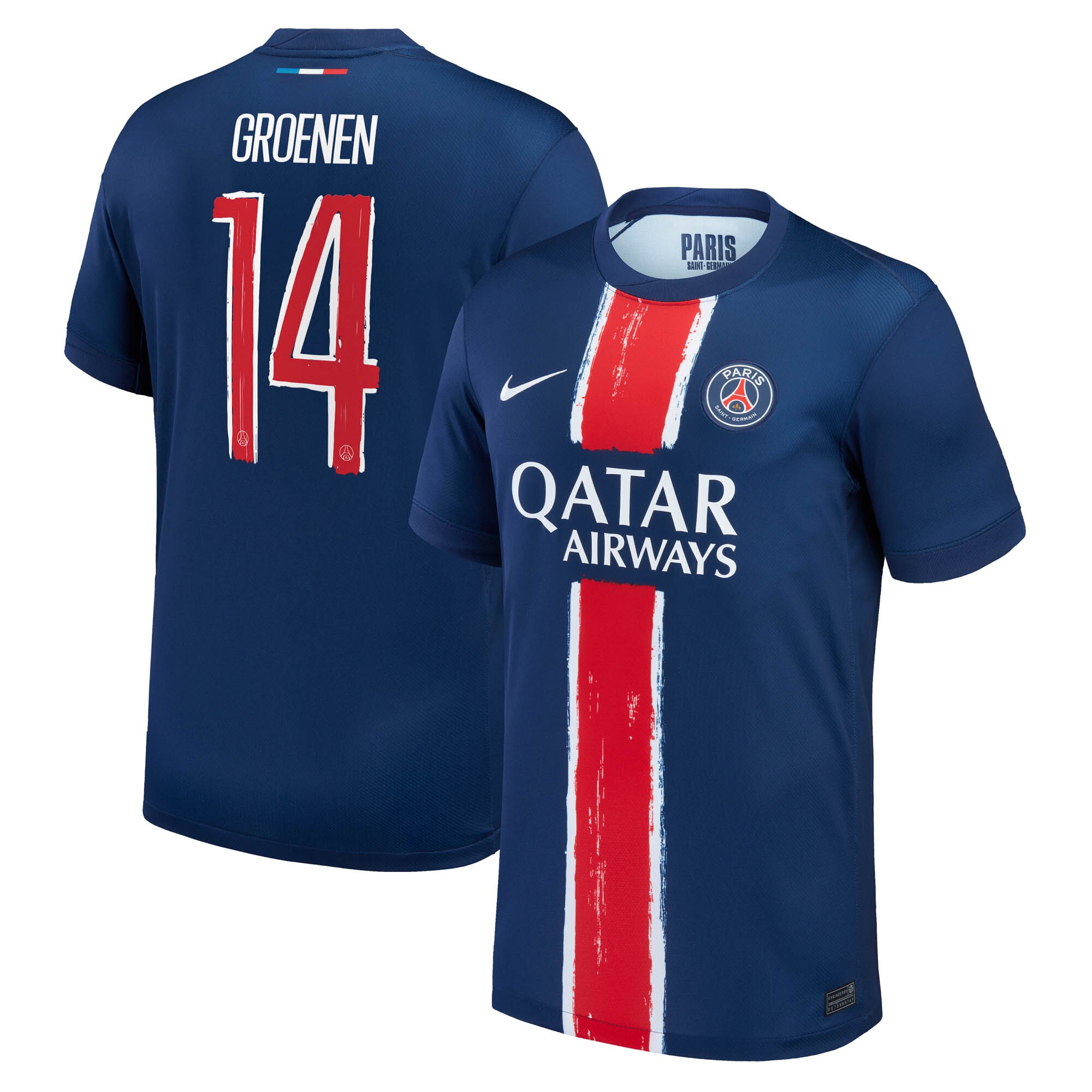 maillot domicile stadium psg nike 2425 avec flocage groenen 14 Série | Maillots et Vêtements PSG Exclusifs sur PSG Shop