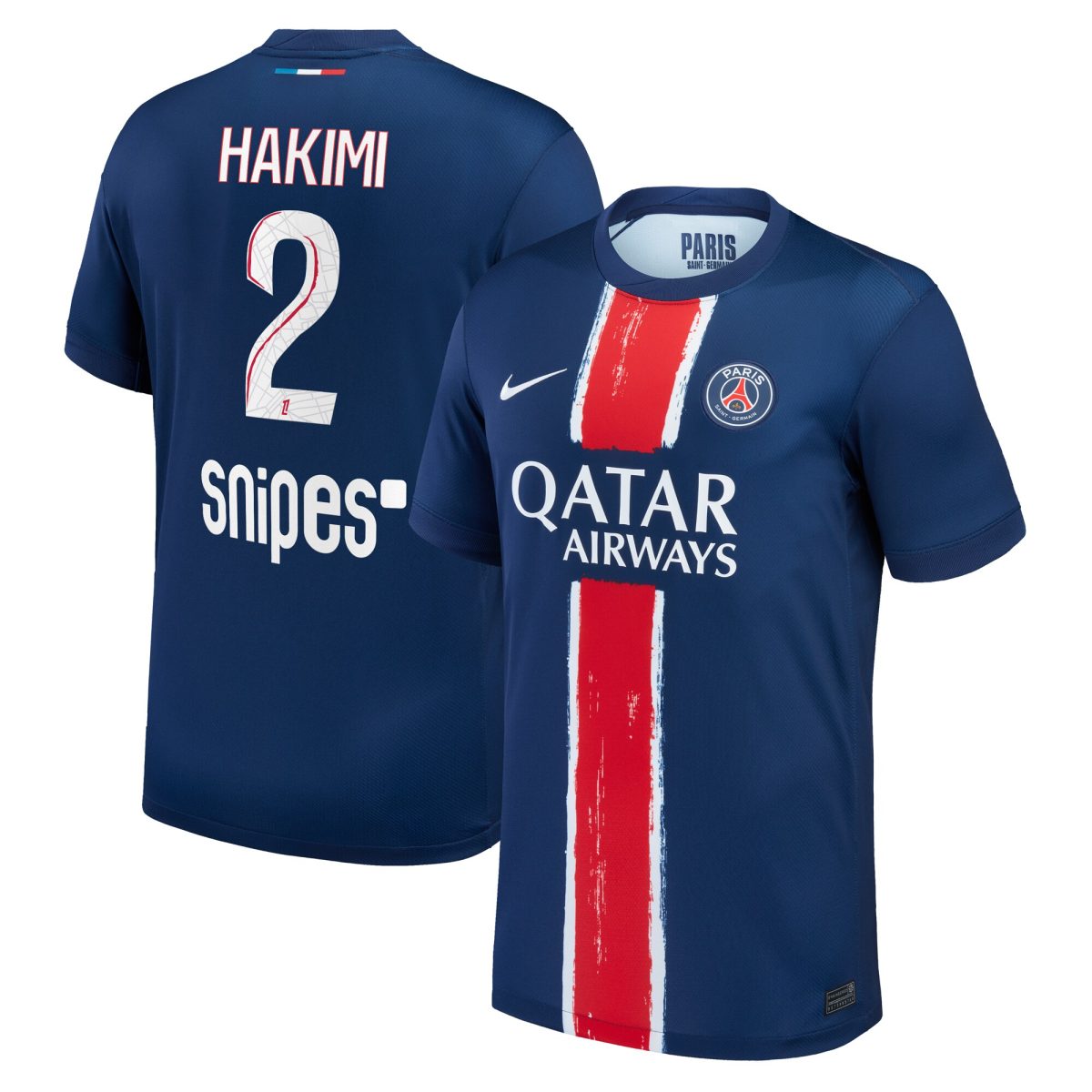 maillot domicile stadium psg nike 2425 avec flocage hakimi 2 Série | Maillots et Vêtements PSG Exclusifs sur PSG Shop
