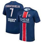 maillot domicile stadium psg nike 2425 avec flocage kvaratskhelia 7 Série | Maillots et Vêtements PSG Exclusifs sur PSG Shop