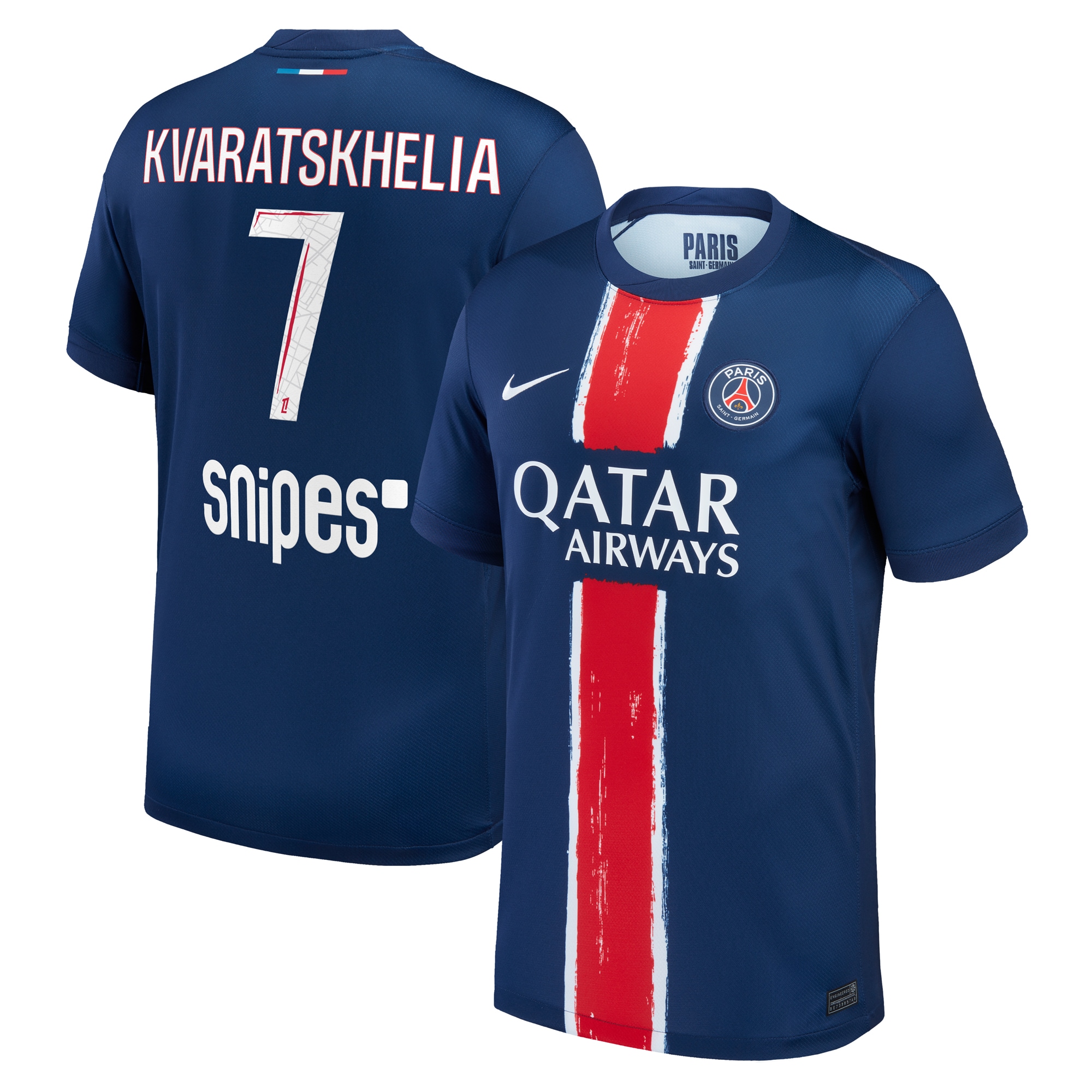 maillot domicile stadium psg nike 2425 avec flocage kvaratskhelia 7 Série | Maillots et Vêtements PSG Exclusifs sur PSG Shop