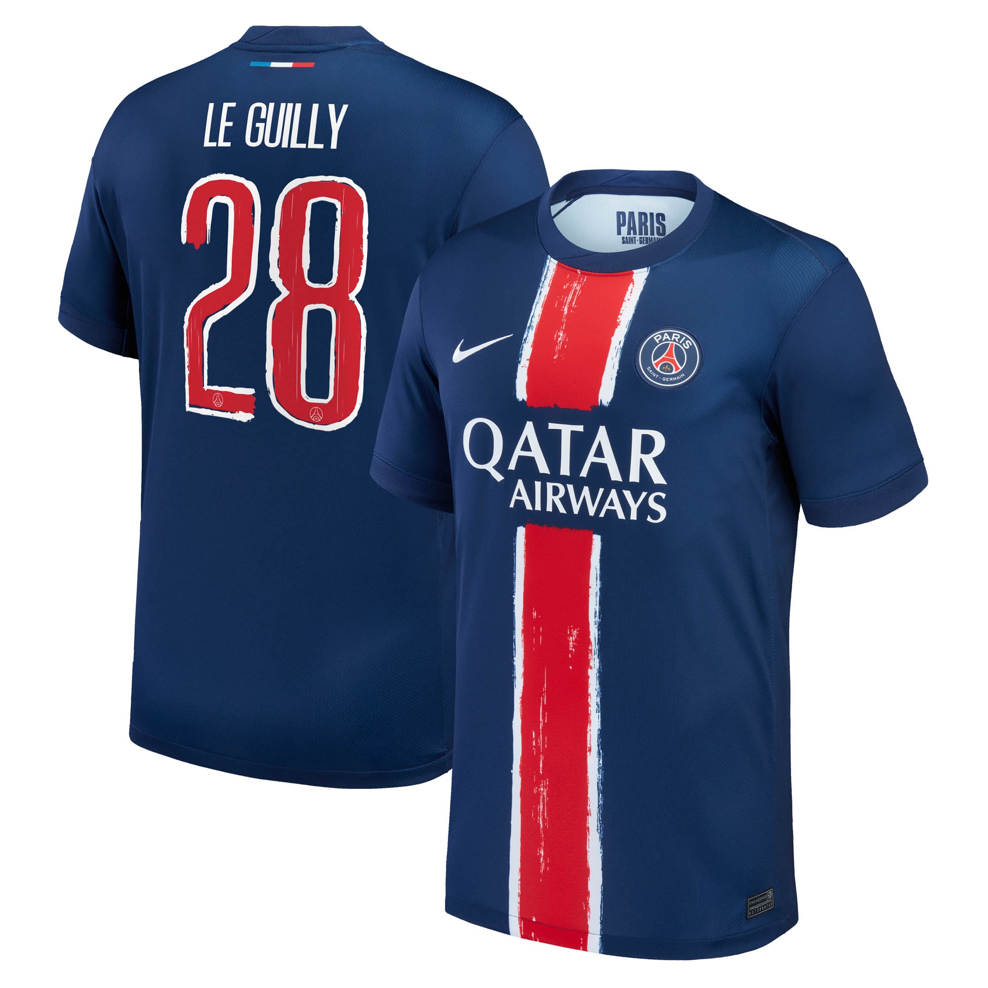 maillot domicile stadium psg nike 2425 avec flocage le guilly 28 Série | Maillots et Vêtements PSG Exclusifs sur PSG Shop